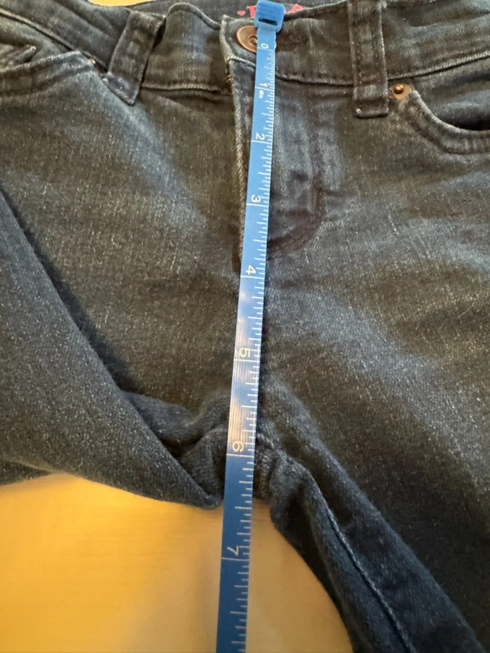 The Children's Place Girls Dark Wash Straight Leg Jeans - Size 6 EUC
